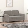 vidaXL Light Gray Sofa - 2-Seater - Comfortable Velvet Fabric Upholstery - Robust Plywood and Metal Frame - Modern and Chic - 2 of 4