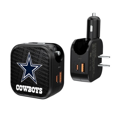 NFL NFC Teams Text Backdrop 18-Watt 2 in 1 USB A/C Charger