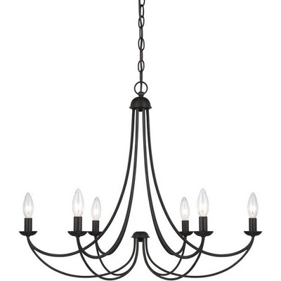 Imperial Bronze 6-Light Steel Chandelier