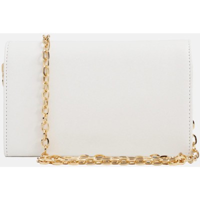 Generic Clutch Purse Evening Bag White Envelope Handbag With Detachable Chain - image 5