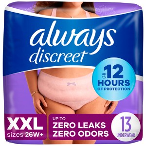 Always Discreet Adult Postpartum Incontinence Underwear for Women - Maximum Protection - 1 of 4