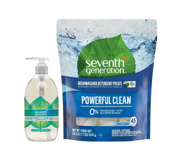 Seventh Generation Free+Clear Dishwasher Set