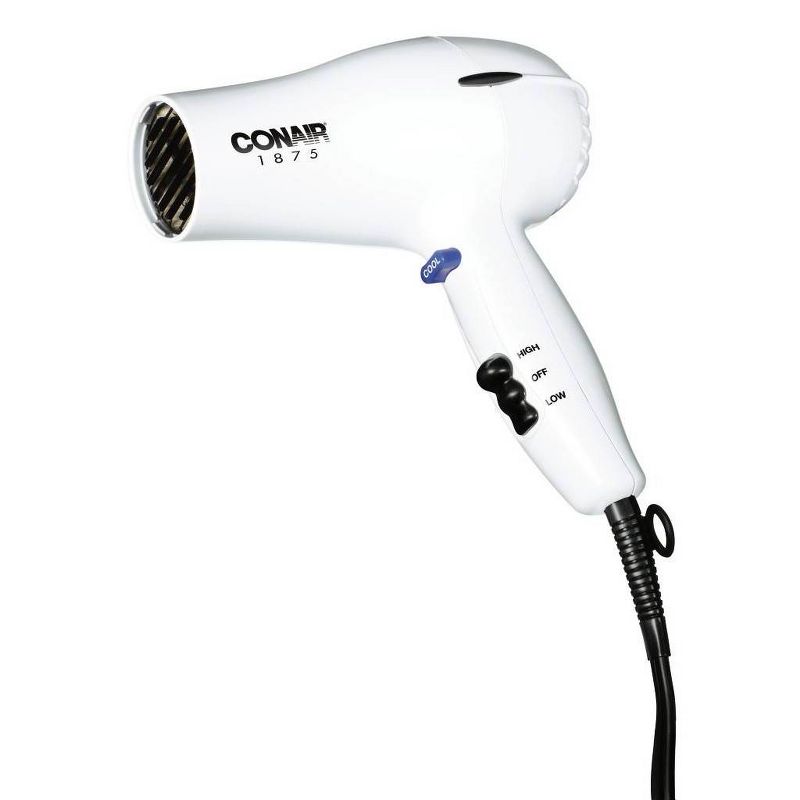 Conair Mid Size Hair Dryer - White - 1875 Watts, 4 of 6