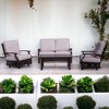 Courtyard Casual Madison 4 pc Loveseat Motion Seating Group  Includes:  One Loveseat, Two Motion Club Chairs and One Coffee Table - 2 of 4