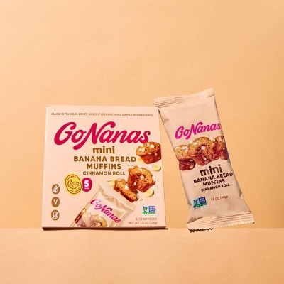 GoNanas Cinnamon Roll Banana Bread Mini Muffins - 7.5oz/5ct