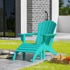 WestinTrends Dylan HDPE Outdoor Patio Adirondack Chair with Ottoman (2-Piece Set) - 2 of 4