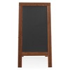Casafield 40" x 20" A Frame Chalkboard Sign, Double-Sided Magnetic Wooden Menu Board for Cafés, Restaurants, Sandwich Shops, Sidewalks, and Weddings - 3 of 4
