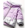 LONDON FOG Girl's Heavyweight 2-Piece Puffer Coat & Snow Bib Snowsuit Sets - 2 of 4