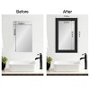 Amanti Art Mirror Makeover Bathroom Mirror Frame Border Kit - Fully Assembled Peel and Stick Frame - Mirror NOT Included - Shipwreck  Narrow Trim - 4 of 4