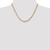 Black Bow Jewelry 4.5mm 10k Yellow Gold Solid Concave Figaro Chain Necklace - 2 of 4
