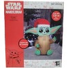 Star Wars 3.5-FT Sitting Grogu with Santa Hat Christmas Inflatable - 4 of 4
