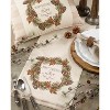 Saro Lifestyle Merry Christmas and Happy New Year Runner, Natural, 13" x 72" - 3 of 3