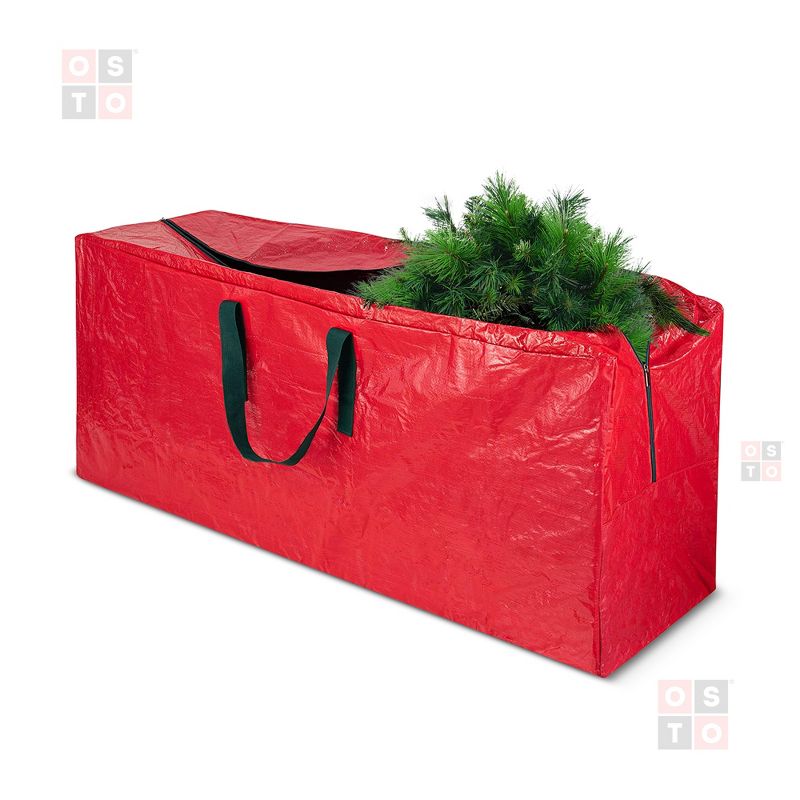 OSTO Waterproof Artificial Christmas Tree Storage Bag for Disassembled Trees up to 7.5 Feet 48x15x20 Inch, 1 of 5