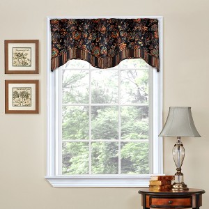 Waverly Navarra Antique 100% Polyester Jacquard Weave Tier & Valance Set - 1 of 1