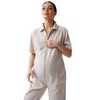 Ingrid & Isabel Maternity Short Sleeve Utility Coverall Jumpsuit - 4 of 4
