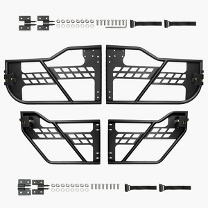 VEVOR Jeep Tube Doors, 4-Door, Hunting Style Jeep Tubular Door with Heavy-Duty Hinges & OE Latch, Jeep Doors with Rubber Pads,Black - 1 of 4