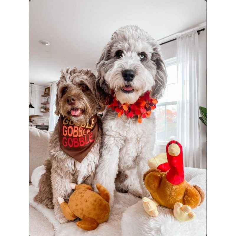 Midlee Roasted Thanksgiving Turkey Plush Dog Toy, 5 of 9