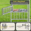 10 FT Heavy-Duty Outdoor Dog Kennel With Feeding Bowl And Secure Lock, Pet Crate Full Coverage Waterproof Roof And Wire Mesh Fence - 3 of 4