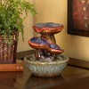 John Timberland Zen Indoor Tabletop Water Fountain 9 1/4" High Ceramic Cascading for Table Desk Office Home Bedroom Relaxation - image 2 of 4