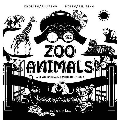 I See Zoo Animals - Large Print by  Lauren Dick (Hardcover)