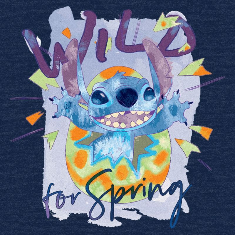 Men's Lilo & Stitch Easter Stitch Wild for Spring Egg T-Shirt, 2 of 5