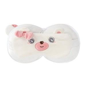 Kids 2-in-1 Travel Pillow and Eye Mask Animal Plush Soft Eye Mask Blindfold for Sleeping, Nights and Travel - 1 of 4