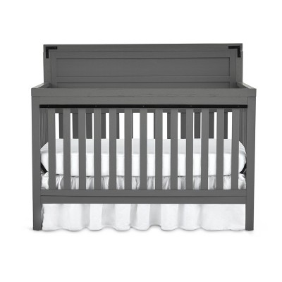 weathered gray crib