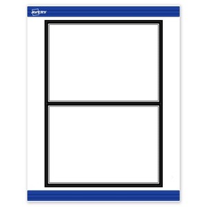 Avery 5" x 7" Cards, Double Black Border, 20 ct - 1 of 4