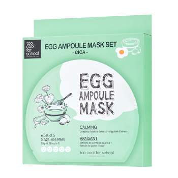 Too Cool for School - Egg Cream Mask + Egg White Extract  Set (5pc set box)