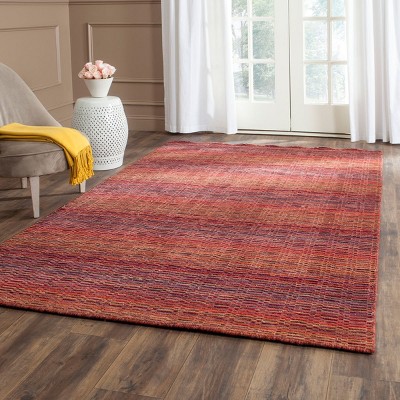 Himalaya Red and Multi Wool Hand-Loomed 8' x 10' Area Rug