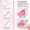 3 PCS Cuticle Trimmer with Cuticle Pusher, 3 PCS Pink Nail Cuticle Nipper Professional Pedicure Manicure Tools Nail Scraper - 3 of 4