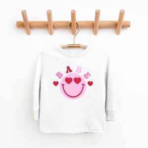 The Juniper Shop Babe Smile Toddler Long Sleeve Tee - 1 of 3