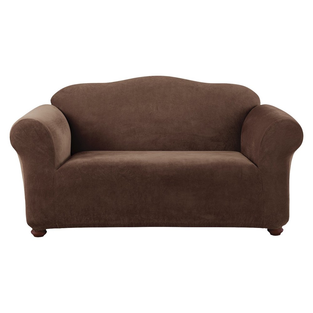 UPC 047293351006 product image for Sure Fit Stretch Pique Sofa Slipcover - Chocolate | upcitemdb.com