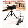 HONGGE 3-Piece Kids Drum Set with Stool, Cymbal & Drumsticks, Beginner Musical Instrument Toy - 4 of 4