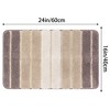 Unique Bargains Bathroom Non-Slip Water Absorbent Soft Shaggy Rubber Back Bath Rug - 4 of 4