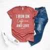 Simply Sage Market Women's I Run On Caffeine and Love Short Sleeve Graphic Tee - 2 of 2