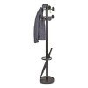 Alba Stan3 Steel Coat Rack, Stand Alone Rack, Eight Knobs, 15w x 15d x 69.3h, Black - 2 of 4