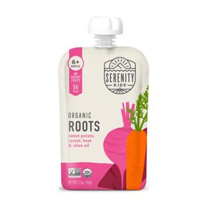 Serenity Kids Organic Roots with Organic Olive Oil Baby Food Pouch - 3.5oz - 1 of 4