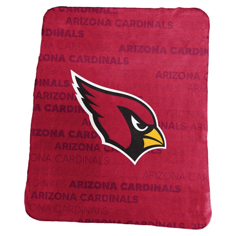NFL Arizona Cardinals Classic Fleece Throw Blanket, 1 of 2