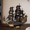 ROBOTIME 3D Puzzles, Wooden Puzzle with Pirate Ship Theme, Building Toys for Kids Adults, Black, 18.5"*7.1"*15.4" - 3 of 4