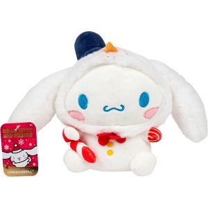 Hello Kitty and Friends 8" Cinnamoroll Snowman Plush - Officially Licensed Sanrio - Soft Stuffed Animal Toy Figure - Gift for Kids, Girls, Boys - 1 of 4