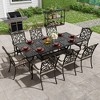 Mondawe 9 Pieces All-Weather Outdoor Dining Set with 8 Dining Chair & Extendable Table - 2 of 4