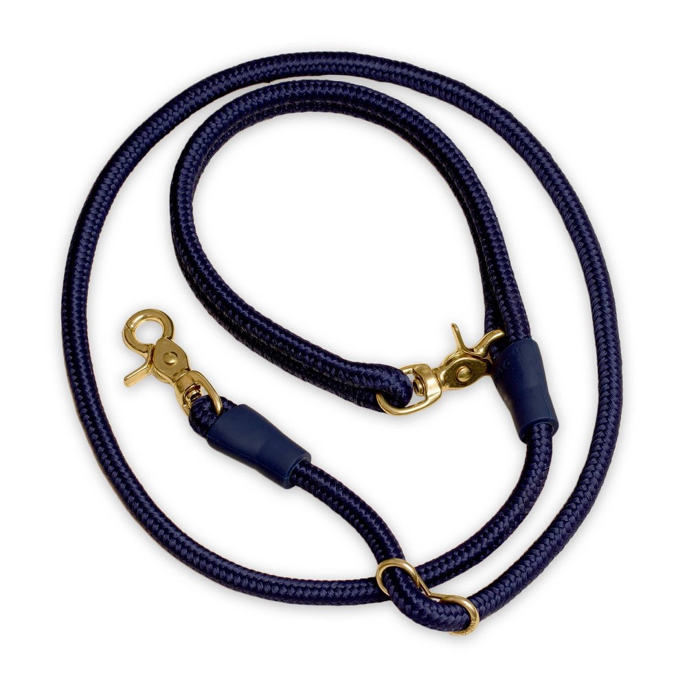 AWOO City Multifunctional Recycled Dog Leash With Comfort Handle - 5ft - Navy