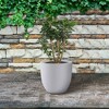 Rosemead Home & Garden, Inc. Kante  Fiberglass Indoor Planter Pots White 9.8" x 9.8" x 9" - 4 of 4