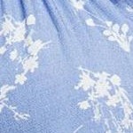 plum blue floral print