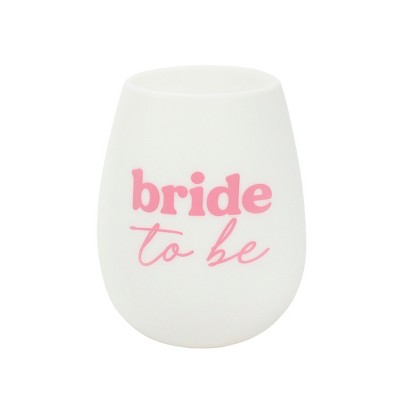 Packed Party Bride To Be 13.5 Oz Stemless Silicone Wine Glass