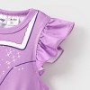 PATPAT Disney Princess Frozen Elsa Anna Toddler Girl Dresses 2 Pack 2pk Sleeveless and Ruffle Sleeve Dress Set 2-6 Years - 4 of 4