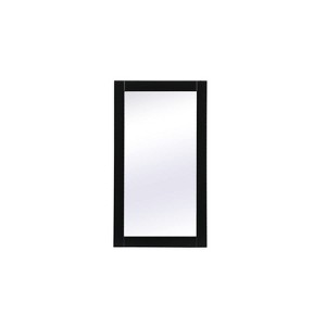 Elegant Lighting Aqua vanity mirror 18x32 inch in black - 1 of 4