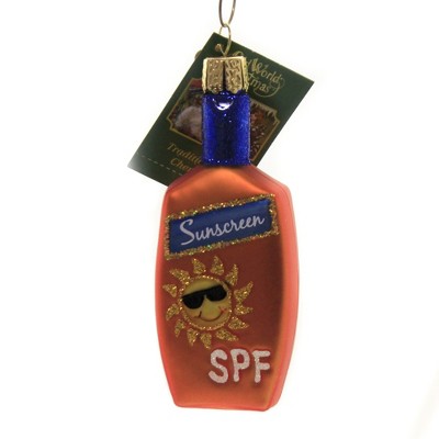 Old World Christmas 4.0" Sunscreen Ornament Spf  Fun Sun  -  Tree Ornaments