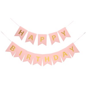 Unique Bargains Birthday Decorations Party Supplies Banner - 1 of 4